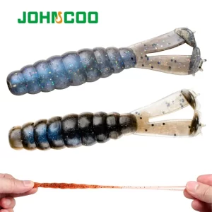 Amostras Softbait Criatura Larva com Cauda Dupla 7cm 3.1g TPE (6 Unidades)