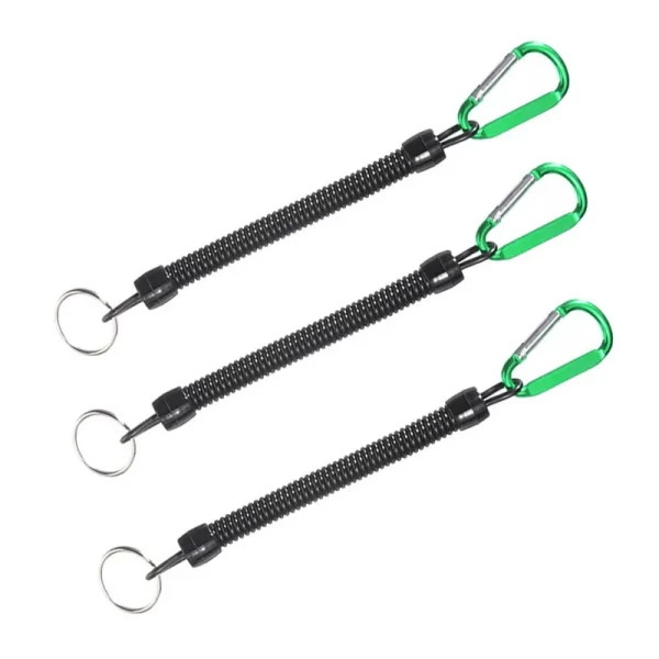 Conjunto de Cordões Retráteis para Pesca com Mosquetão TPU 22cm (3 Unidades) - Image 8