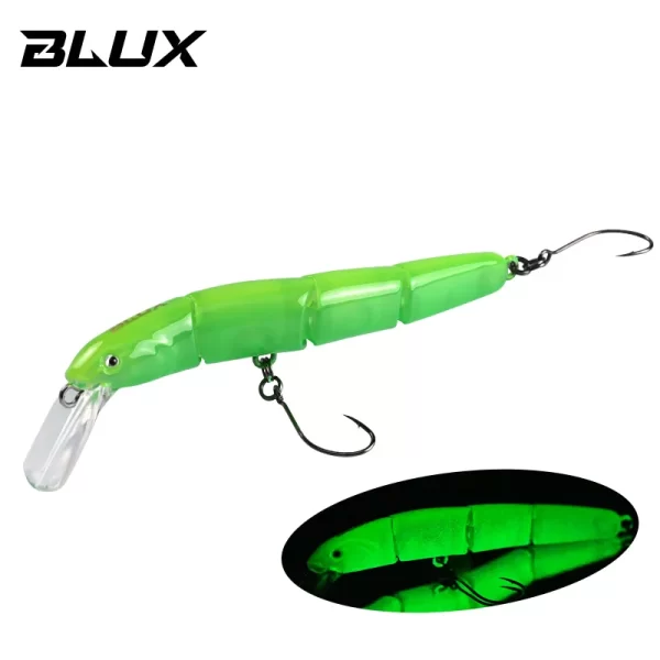 Amostra Jerkbait Articulado de Afundamento Lento 70mm 4g para Truta e Água Doce - Image 15