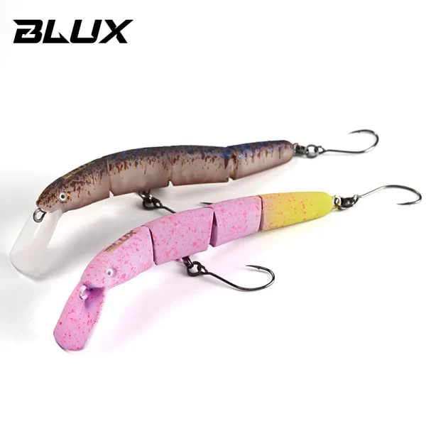 Amostra Jerkbait Articulado de Afundamento Lento 70mm 4g para Truta e Água Doce - Image 6