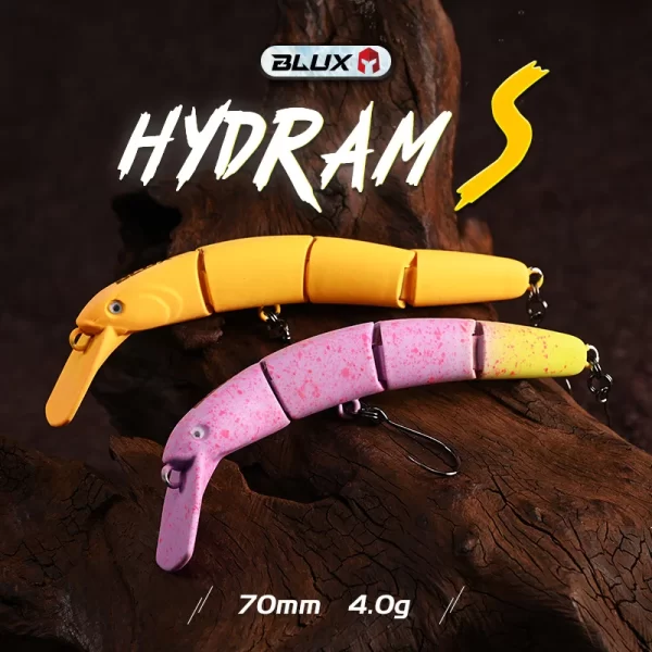 Amostra Jerkbait Articulado de Afundamento Lento 70mm 4g para Truta e Água Doce - Image 3