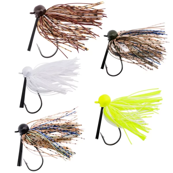 Conjunto 5 Jigs com Cabeça Football e Saia de Silicone 7g a 21g - Image 5