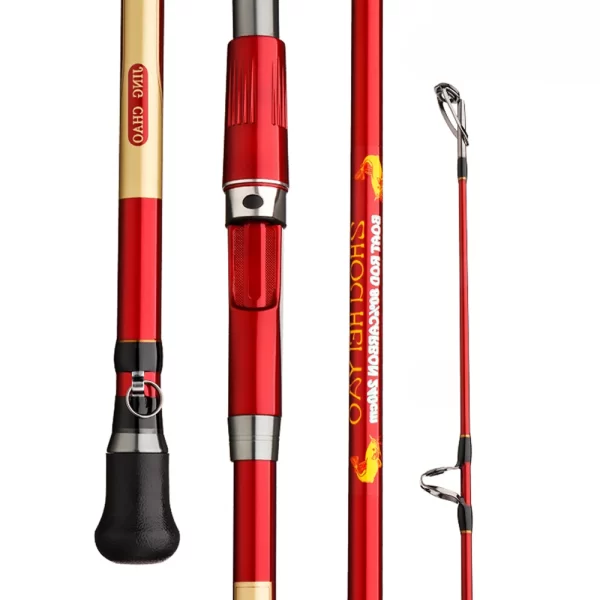 Cana Carbono Slow Jigging 3 Secções Max Power 30kg para Pesca Embarcada - Image 2