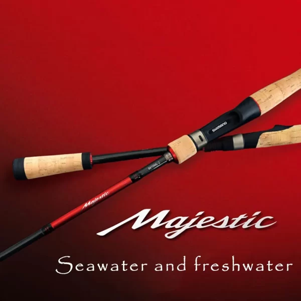 Cana SHIMANO Majestic Spinning/Casting em Carbono 1.93m–2.29m