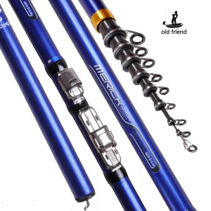 Cana Telescópica de Carbono 3.6M a 6.3M Ação M para Pesca de Costa e Barragem