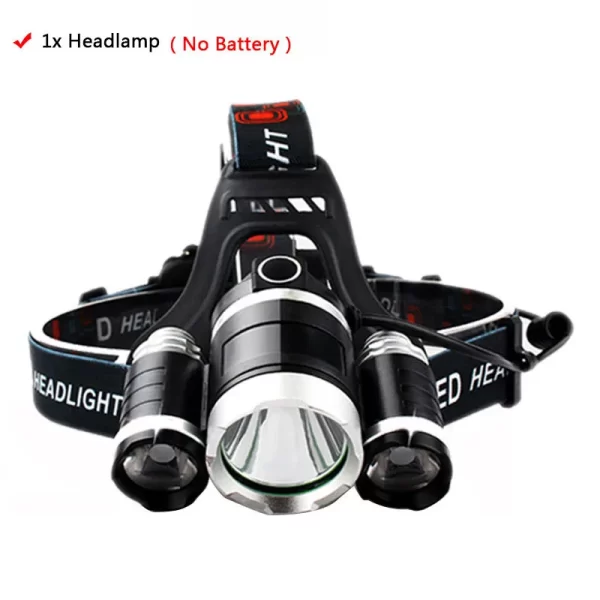 Lanterna Frontal LED Recarregável Zoom 13000LM Litwod com Bateria, Carregador e Caixa - Image 7
