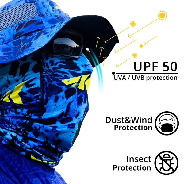 Máscara de Pesca KastKing com Proteção UV UPF 50, Respirável e Elástica - Image 3