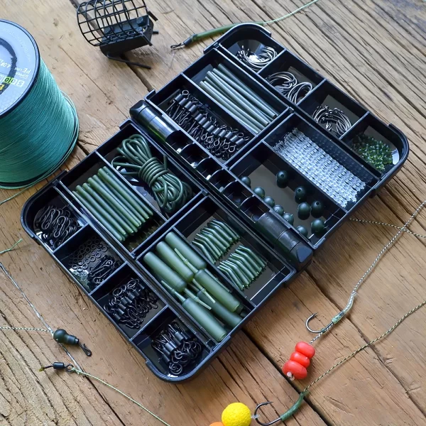 Kit de Montagens Hirisi XP-300 para Pesca à Carpa com 434 Peças e Caixa Organizada - Image 2
