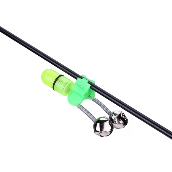 Alarme de Toque com Guizos Duplos e Luz LED para Cana de Pesca - Image 3