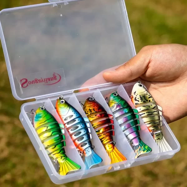 Conjunto 5 Amostras Articuladas Swimbait Sougayilang 10cm 16g - Image 2