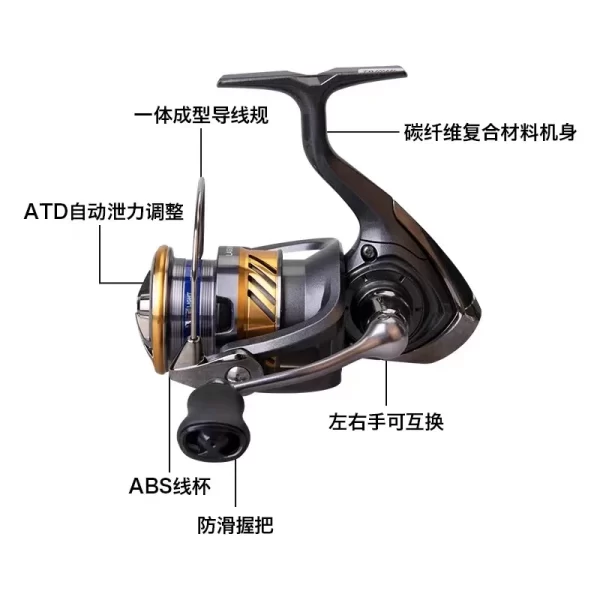 Carreto Spinning DAIWA Laguna LT 2021, Corpo Leve, Long Cast Anti-Corrosão - Image 3