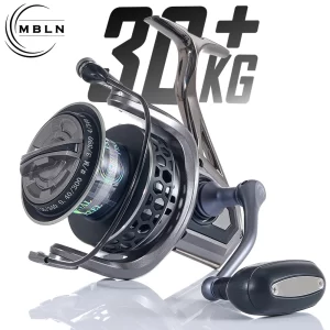 Carreto Spinning MBLN Série 8000-12000, Drag Máx. 30kg, 4.1:1