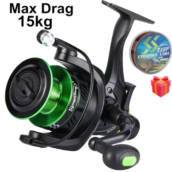 Carreto Spinning Sougayilang Série 2000-6000 com Drag 15kg e Manivela Rebatível - Image 7