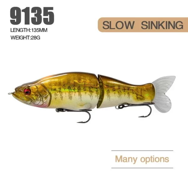 Amostra Articulada Swimbait 135mm 31g de Afundamento Lento - Image 3