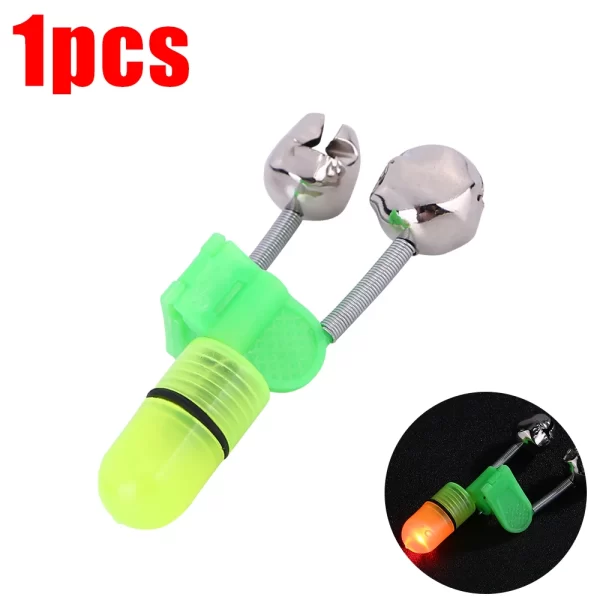 Alarme de Toque com Guizos Duplos e Luz LED para Cana de Pesca - Image 13