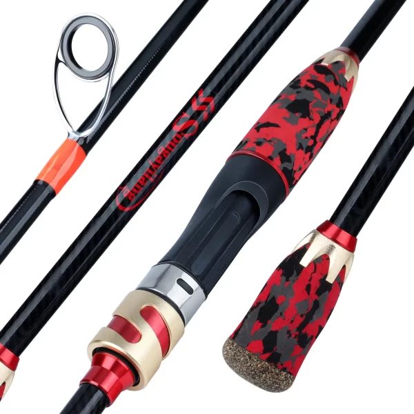 Cana Sougayilang 1.8m / 2.1m Spinning ou Casting em Carbono, Drag Máx 10kg, 4 Secções - Image 8