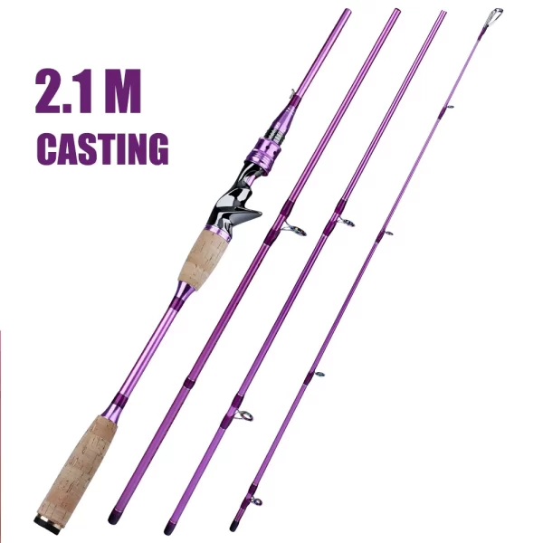 Cana Sougayilang 2.1m Carbono Ultraligeira Spinning/Casting 4 Secções - Image 8