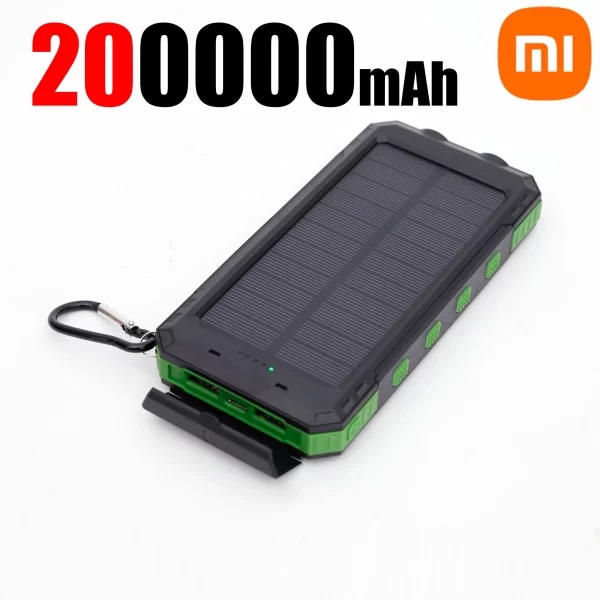 Power Bank Solar Xiaomi 200000mAh com Lanterna LED - Image 10