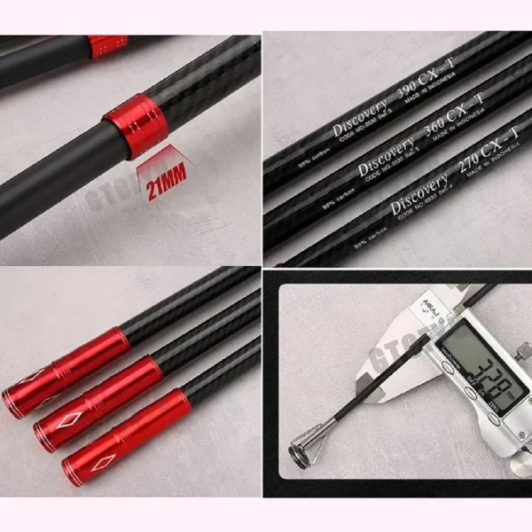 Cana Telescópica de Lançamento GTOFYU 2.7m-4.5m em Carbono para Surfcasting 10–300g - Image 3