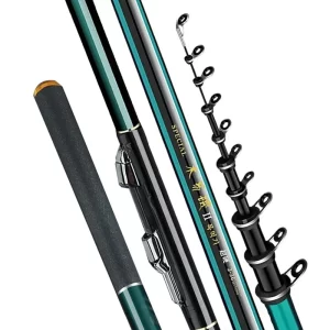 Cana Telescópica GTOFYU 2.7m a 7.2m Ultraligeira Carbono 60T para Pesca de Rocha