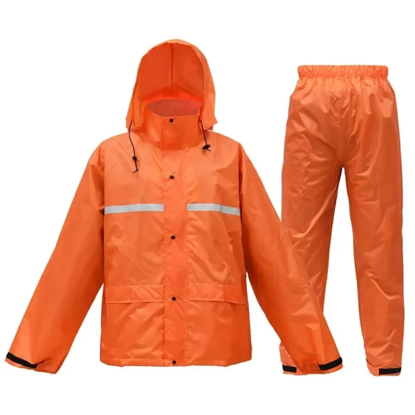 Fato de Chuva 210T com Revestimento PU – Casaco e Calças Impermeáveis - Image 9