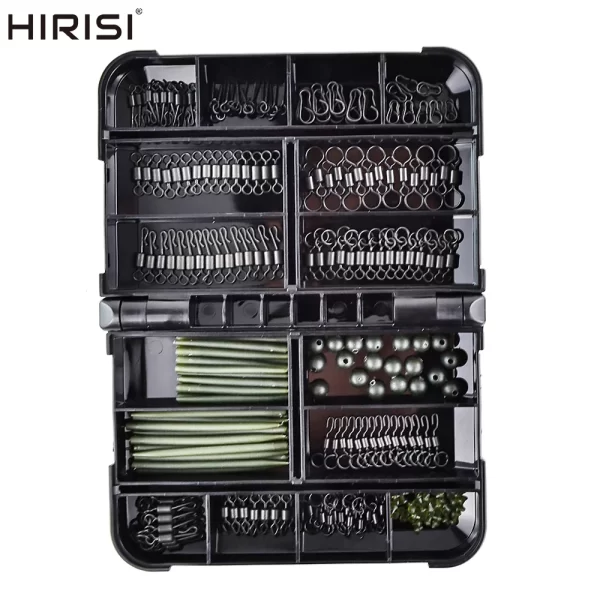 Kit de 280 Acessórios de Montagem para Pesca à Carpa Hirisi XP-311 com Estojo Organizador