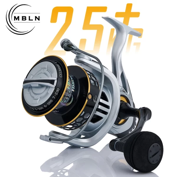 Carreto Spinning MBLN Série 2000-12000 Corpo Reforçado Drag 25kg