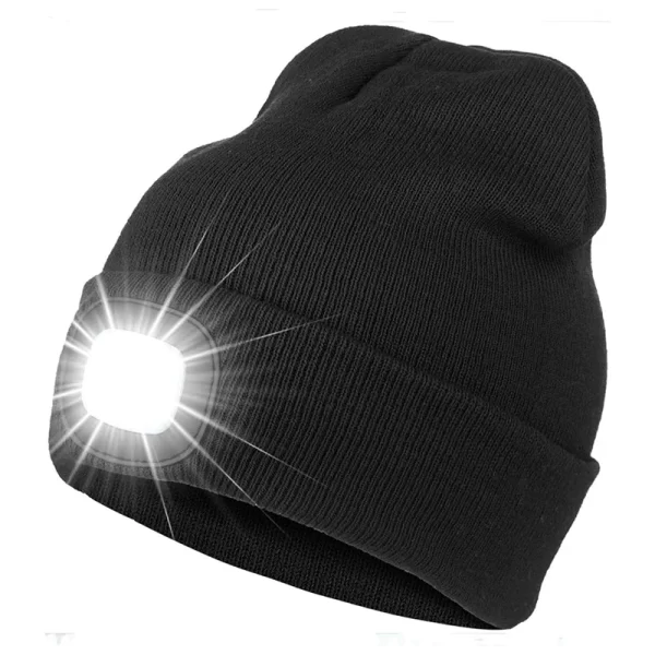 Gorro de Malha com Luz LED Integrada - Image 2