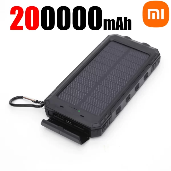 Power Bank Solar Xiaomi 200000mAh com Lanterna LED - Image 11