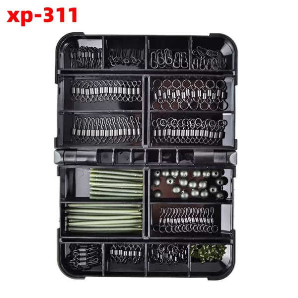 Kit de 280 Acessórios de Montagem para Pesca à Carpa Hirisi XP-311 com Estojo Organizador - Image 8