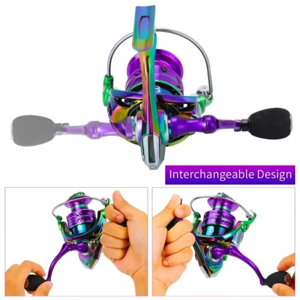 Carreto Spinning Sougayilang 1000-5000 com Drag Máximo 12kg e Pegas EVA - Image 3