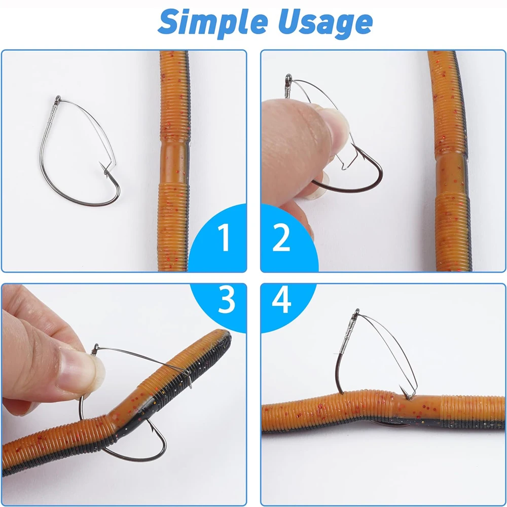 Anzóis Wacky Weedless com Proteção Antienrosco (10 unidades) - Image 5