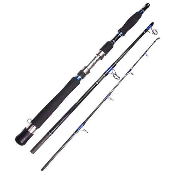 Cana Jigging Mavllos Storm Tuna 1.8m–2.1m, Ação Rápida, 3 Secções, 70–250g, 30–50lb, Carbono 24T, para Pesca Embarcada - Image 6