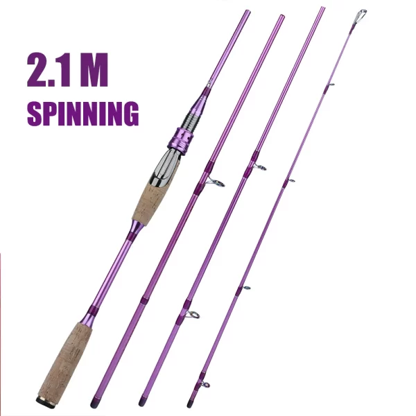 Cana Sougayilang 2.1m Carbono Ultraligeira Spinning/Casting 4 Secções - Image 12