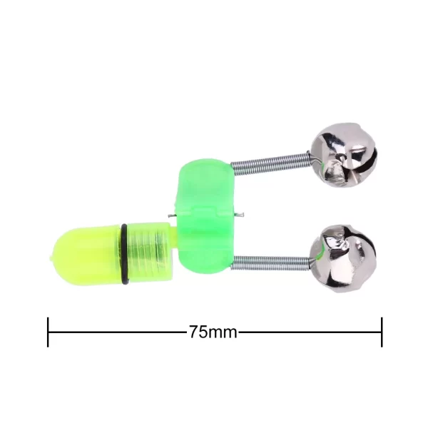 Alarme de Toque com Guizos Duplos e Luz LED para Cana de Pesca - Image 6