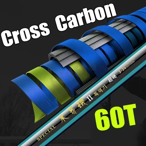 Cana Telescópica GTOFYU 2.7m a 7.2m Ultraligeira Carbono 60T para Pesca de Rocha - Image 4