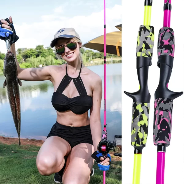 Cana Spinning/Casting Sougayilang 1.7m 5 Secções Ultraligeira Portátil em Carbono - Image 6