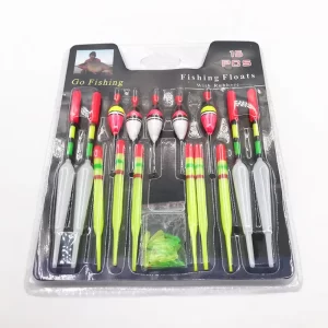 Conjunto 15 Bóias Verticais para Pesca no Mar com Borrachas de Fixação