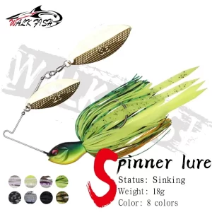 Amostra Spinnerbait 18g WALK FISH com Lâmina Metálica