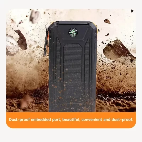 Power Bank Solar Xiaomi 200000mAh com Lanterna LED - Image 4