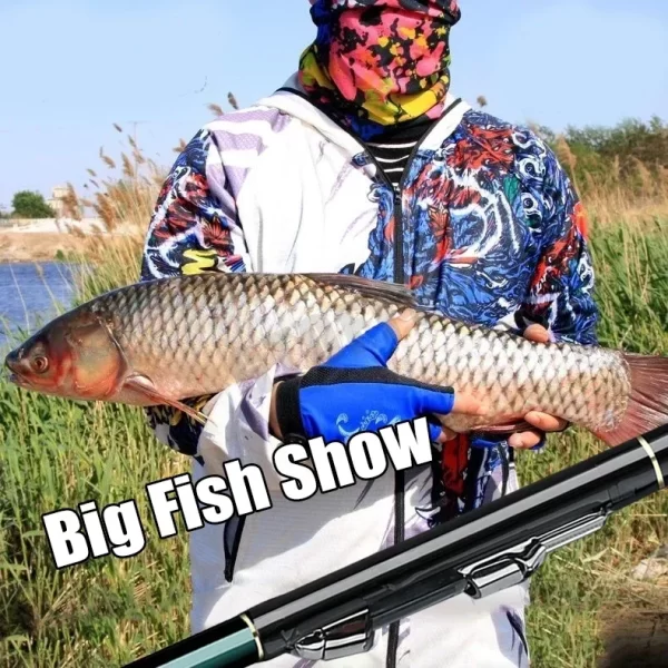 Cana Telescópica GTOFYU 2.7m a 7.2m Ultraligeira Carbono 60T para Pesca de Rocha - Image 5