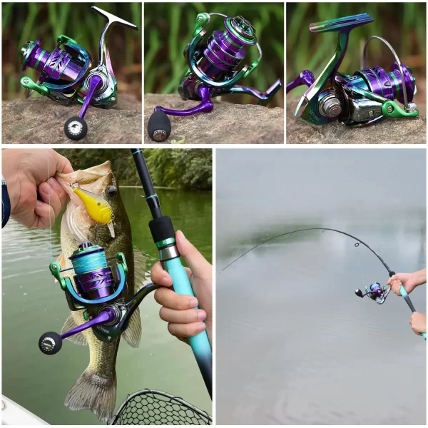 Carreto Spinning Sougayilang 1000-5000 com Drag Máximo 12kg e Pegas EVA - Image 6