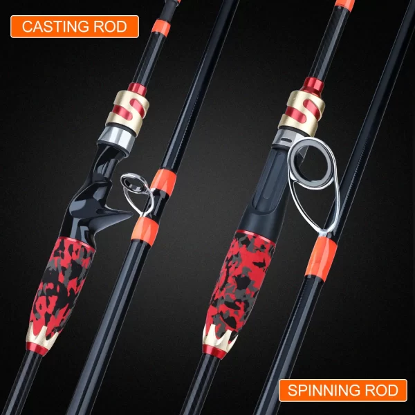 Cana Sougayilang 1.8m / 2.1m Spinning ou Casting em Carbono, Drag Máx 10kg, 4 Secções - Image 6