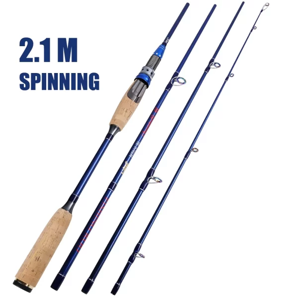Cana Sougayilang 2.1m Carbono Ultraligeira Spinning/Casting 4 Secções - Image 9