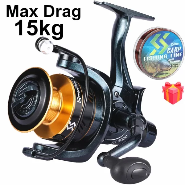 Carreto Spinning Sougayilang Série 2000-6000 com Drag 15kg e Manivela Rebatível - Image 8