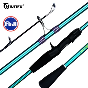 Cana Spinning e Casting Ultraligeira BIUTIFU1.8-2.4m 5-30g com Passadores Fuji, Ação Moderate