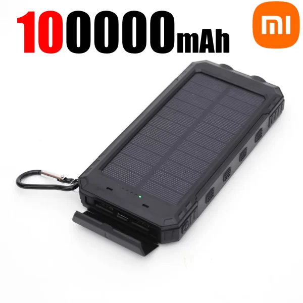 Power Bank Solar Xiaomi 200000mAh com Lanterna LED - Image 14