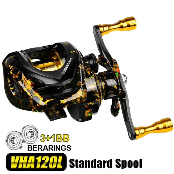 Carreto Casting PROBEROS VHA120 7.2:1 com Drag 8kg e Travão Magnético - Image 7