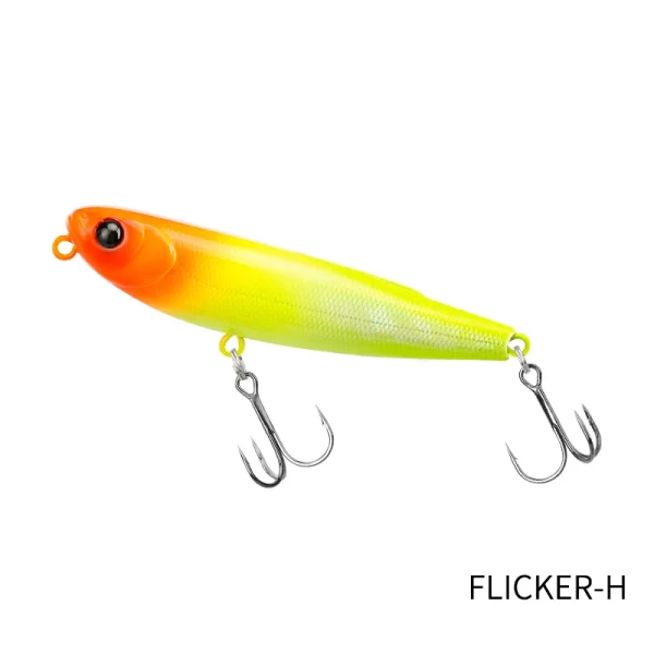 Amostra Flutuante Pencil TSURINOYA FLICKER 70F 8.4g com Ação Z Dog para Predadores - Image 11