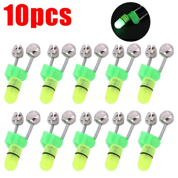 Alarme de Toque com Guizos Duplos e Luz LED para Cana de Pesca - Image 11